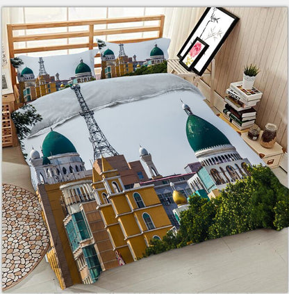 Monuments Print Bedding Duvet Cover set