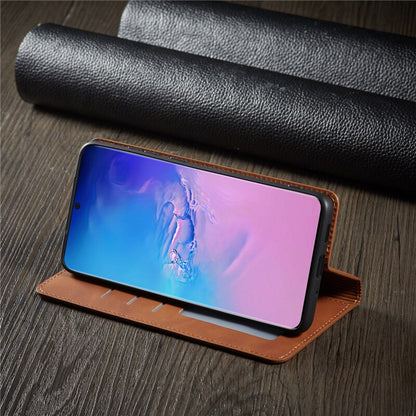 Magnetic Leather Case For S20