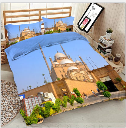 Monuments Print Bedding Duvet Cover set