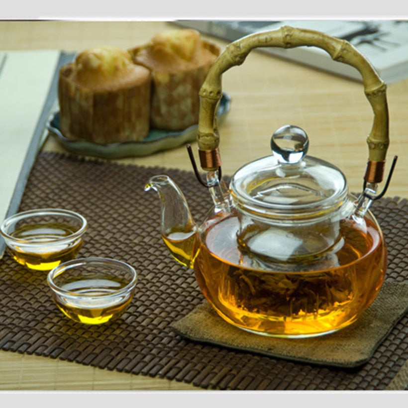 Elegant Glass Teapot - Borosilicate Glass - 600ml