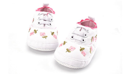 Baby Lace-up Floral Prewalker Shoe