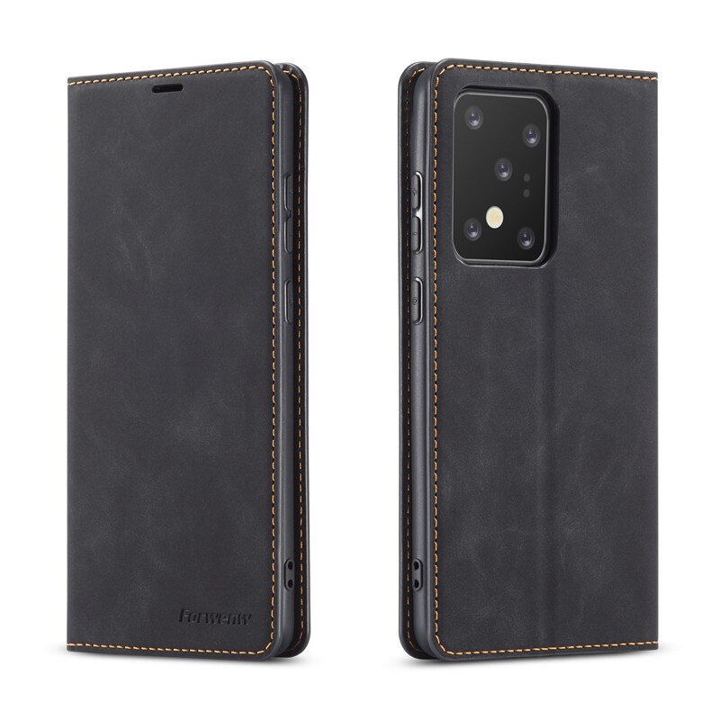 Magnetic Leather Case For S20