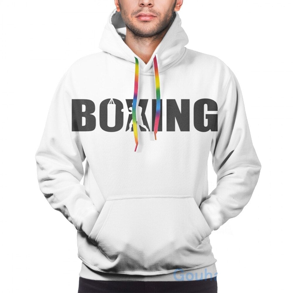 Mens Boxing print Casualwear hoodie