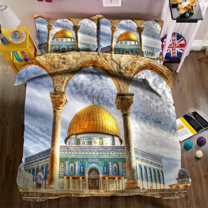 Monuments Print Bedding Duvet Cover set