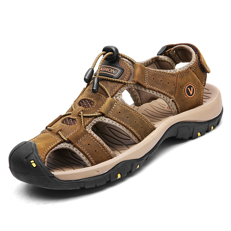 Mens Genuine Leather Sandals