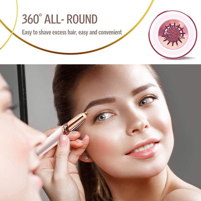 Eyebrow Painless Epilator Pen - Battery Operated (Batteries not included)