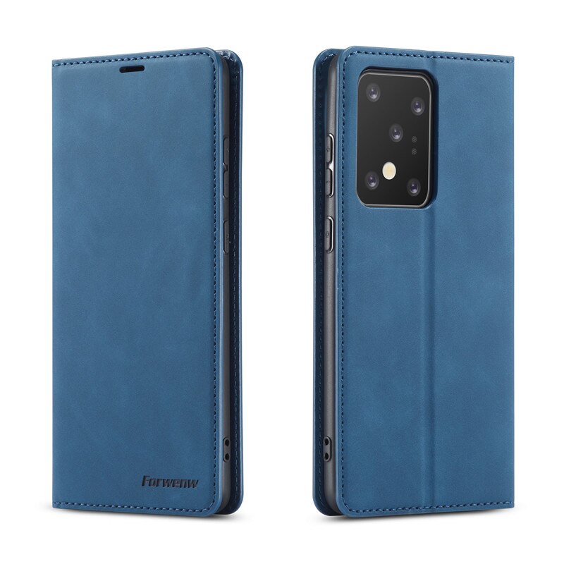 Magnetic Leather Case For S20