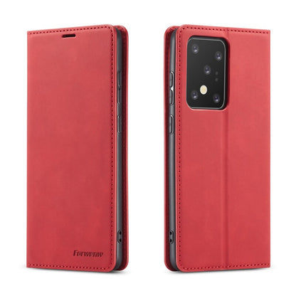 Magnetic Leather Case For S20