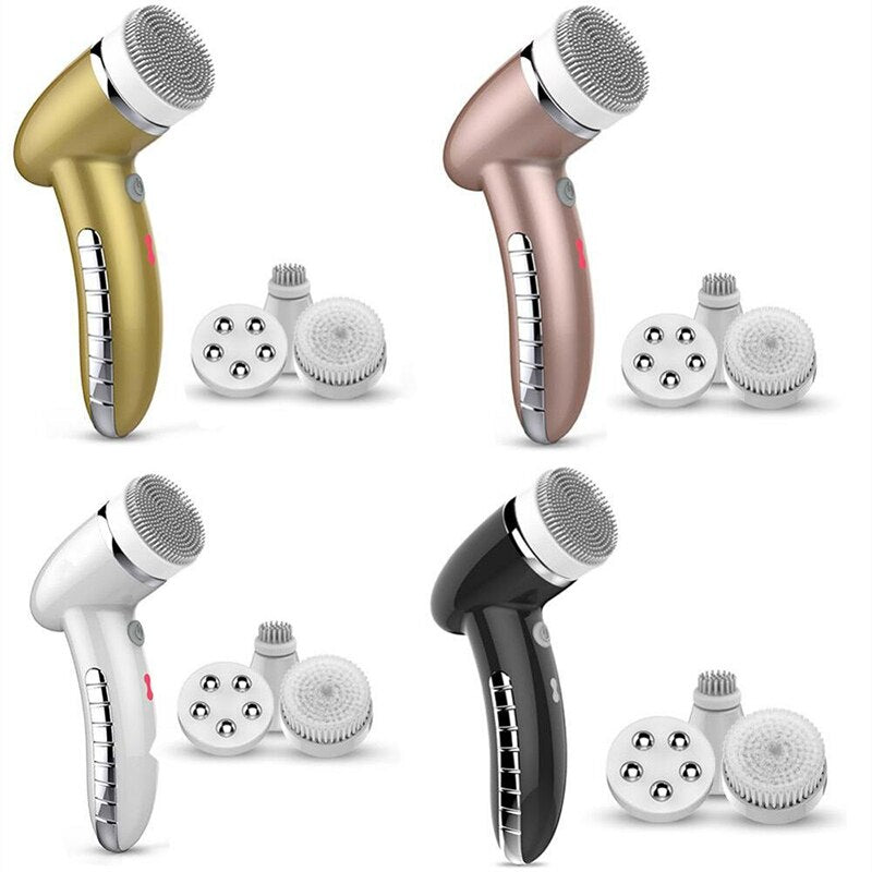 Facial Cleansing Brush with 360 Rotating Head