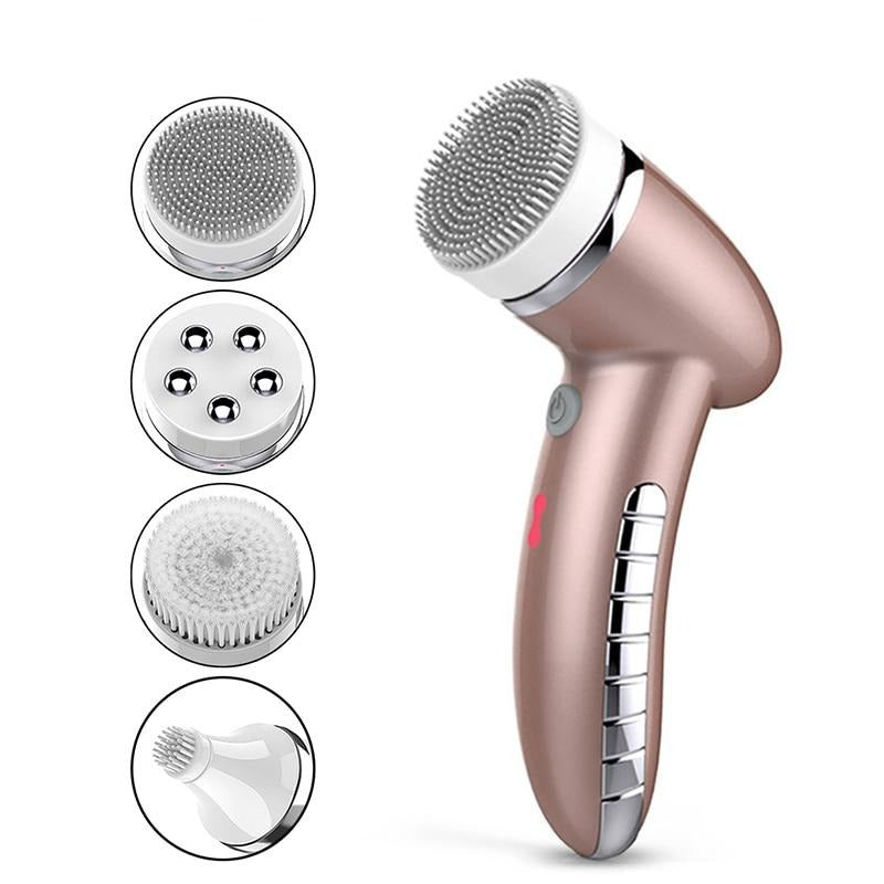 Facial Cleansing Brush with 360 Rotating Head