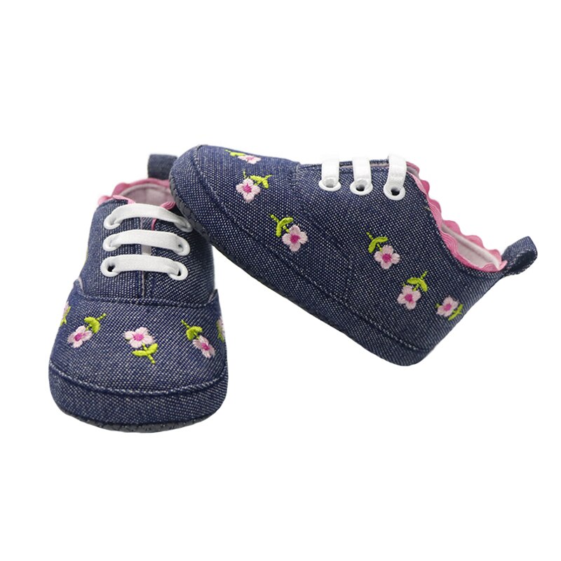 Baby Lace-up Floral Prewalker Shoe