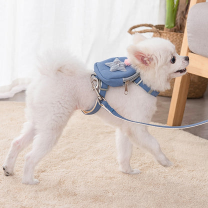 Small Dog Harness with backpack