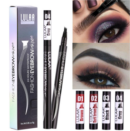 Eyebrow Pen Waterproof with Fork Tip