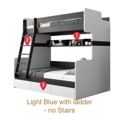 Kids Adjustable Bunk bed - with mattress