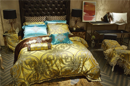 Luxury with a Golden Royal Edge 10 Piece Bedding Set - SOLD OUT