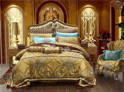 Luxury with a Golden Royal Edge 10 Piece Bedding Set - SOLD OUT