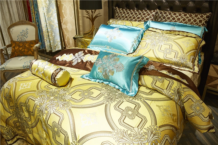 Luxury with a Golden Royal Edge 10 Piece Bedding Set - SOLD OUT