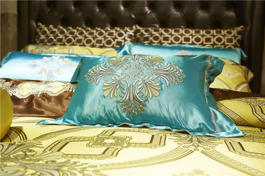 Luxury with a Golden Royal Edge 10 Piece Bedding Set - SOLD OUT