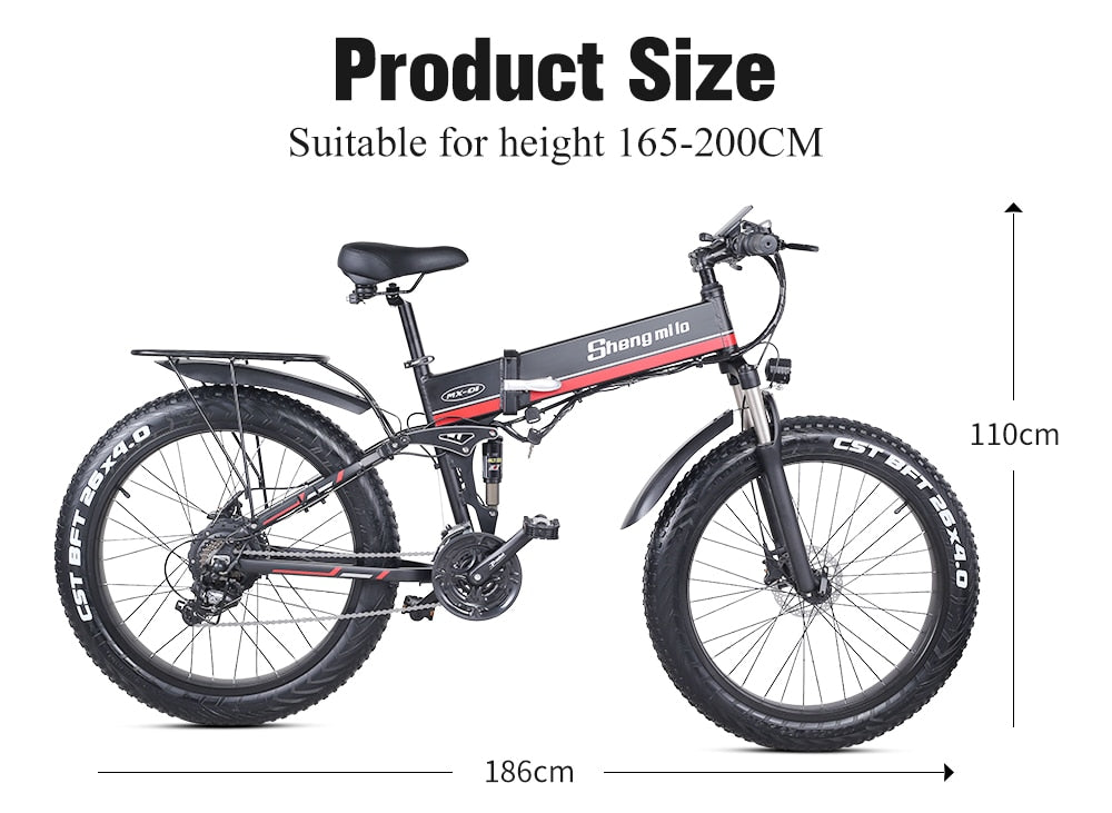 Foldable Electric eBike 1000W - MX01