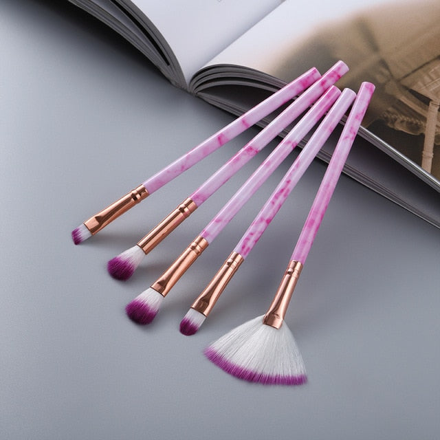 Makeup Brushes Travel Size Sets - Plastic Handle
