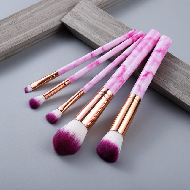 Makeup Brushes Travel Size Sets - Plastic Handle