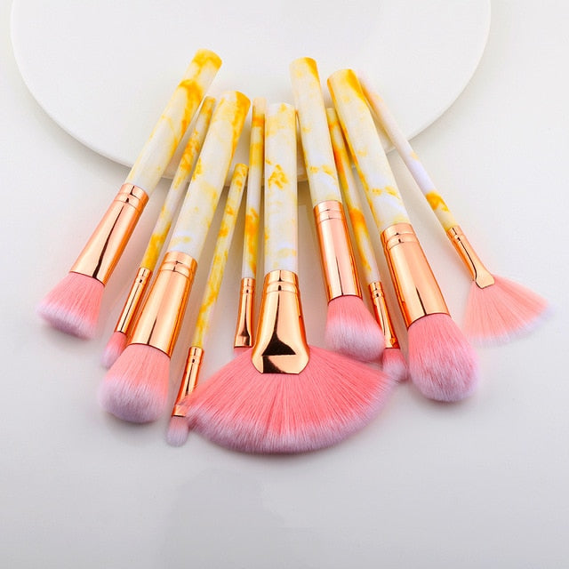 Makeup Brushes Travel Size Sets - Plastic Handle