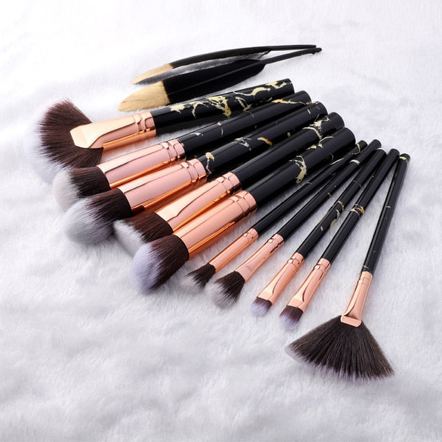 Makeup Brushes Travel Size Sets - Plastic Handle
