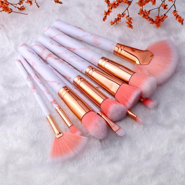 Makeup Brushes Travel Size Sets - Plastic Handle