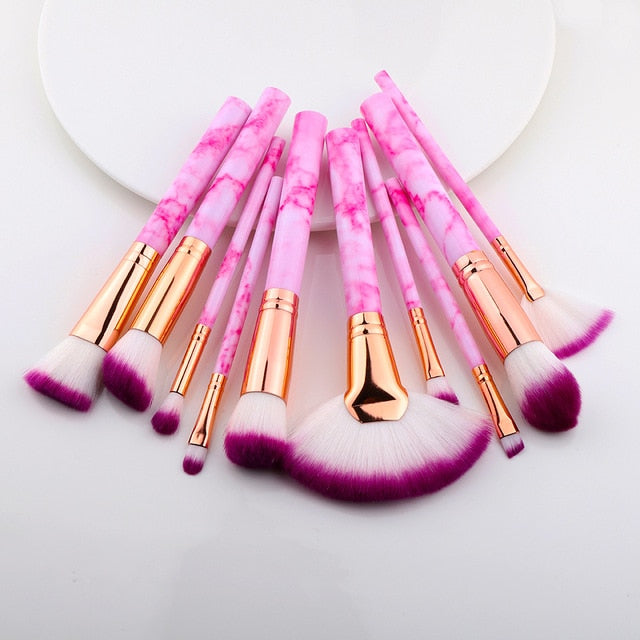 Makeup Brushes Travel Size Sets - Plastic Handle