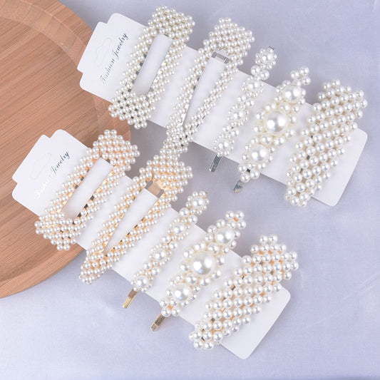 5Pcs/Set Fashion Pearl Hair Clip