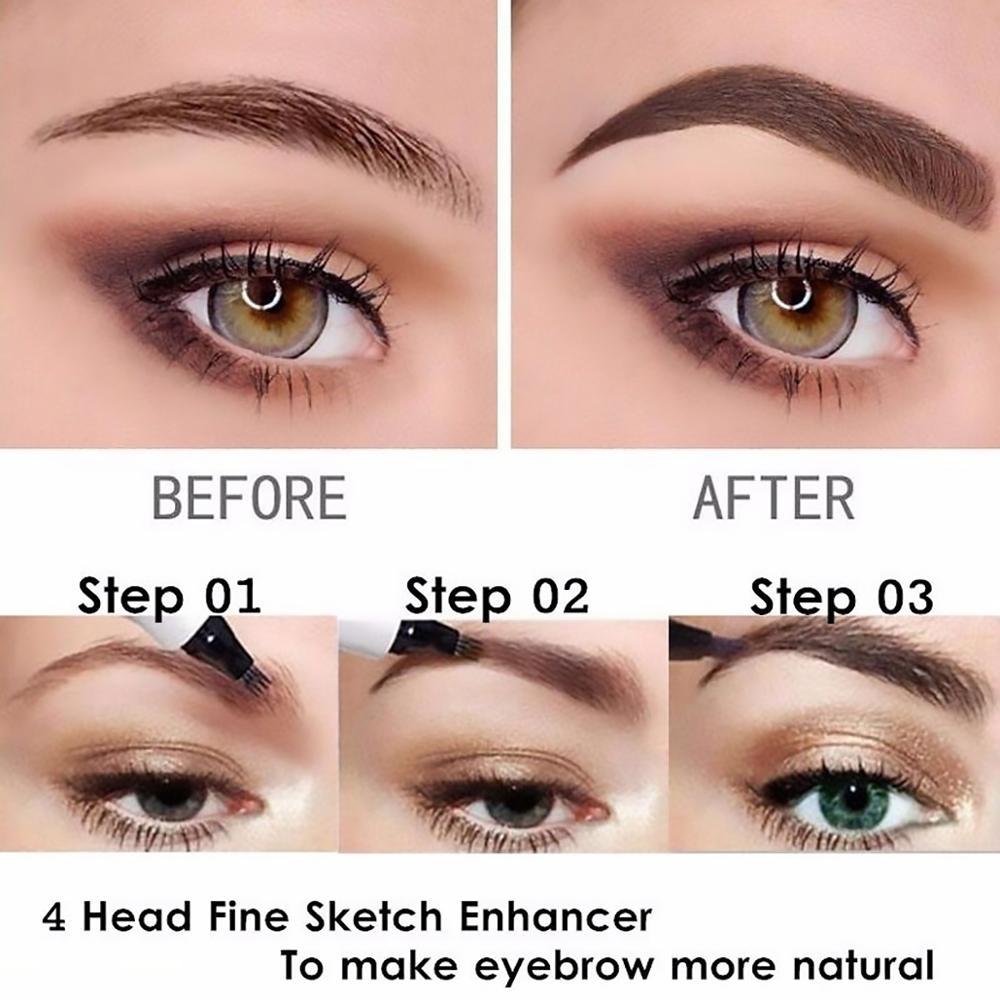 3D Microblading Eyebrow Pen Waterproof Fork Tip