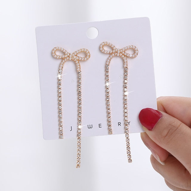 Cute Long Butterfly Earrings