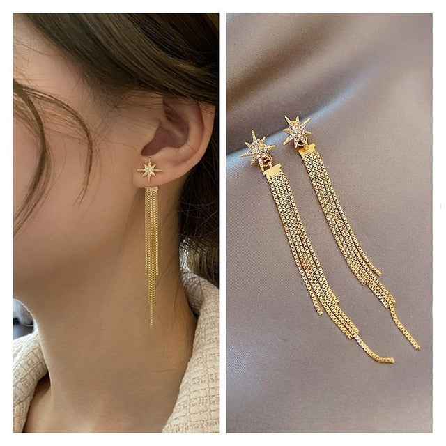 Cute Long Butterfly Earrings