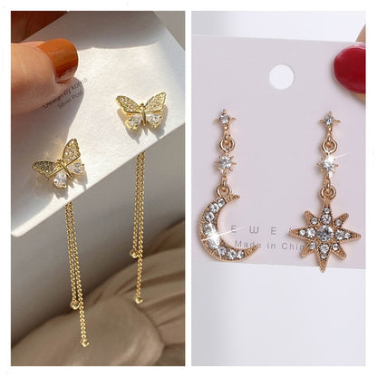 Cute Long Butterfly Earrings