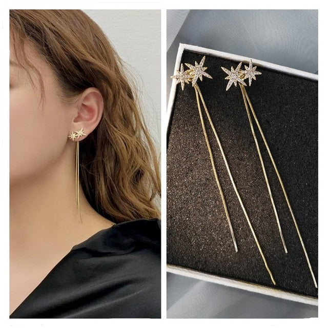 Cute Long Butterfly Earrings