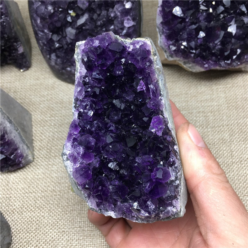 Natural Uruguay Amethyst Quartz Crystal Cluster