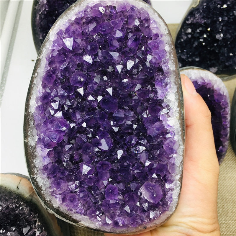 Natural Uruguay Amethyst Quartz Crystal Cluster