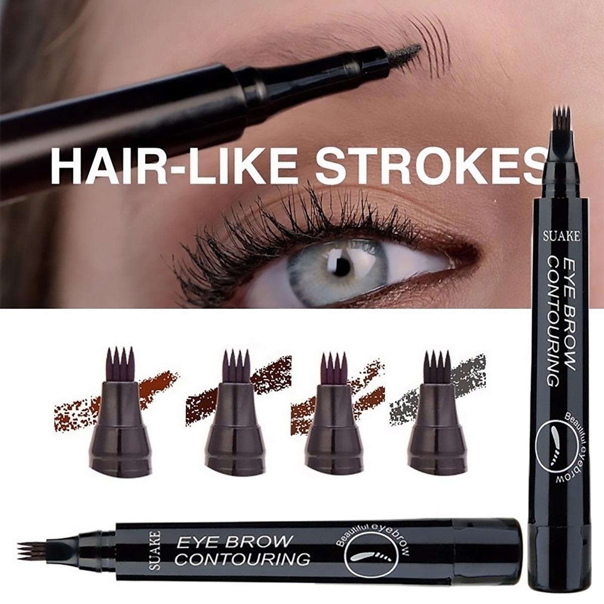 3D Microblading Eyebrow Pen Waterproof Fork Tip