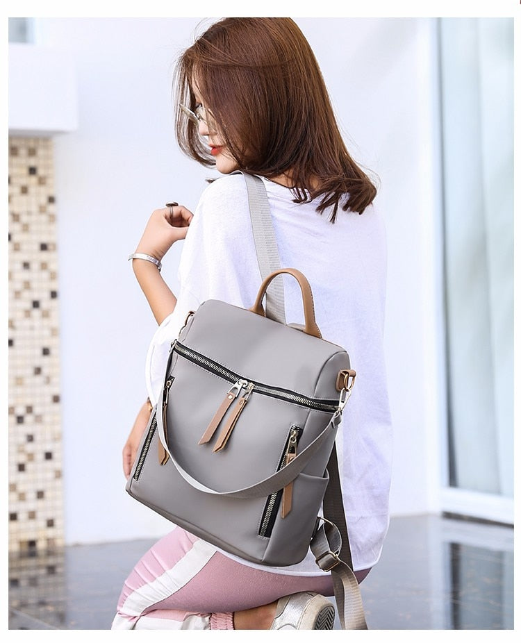 Casual Womens Multi-function Backpack High Quality PU Leather