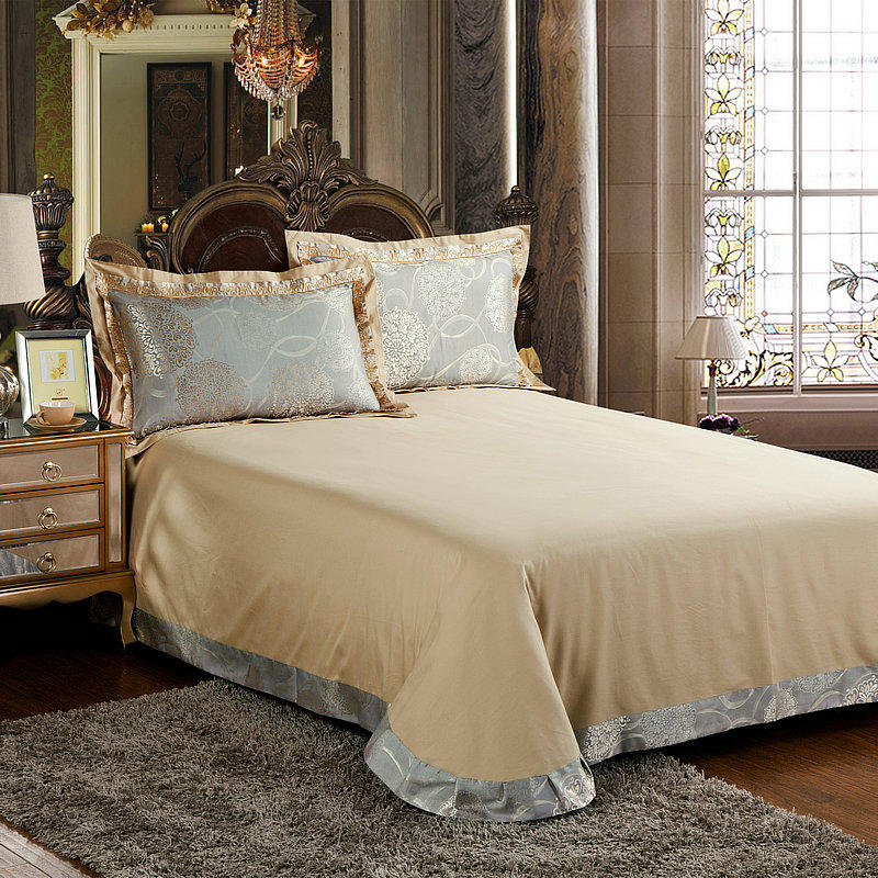 Luxury Silk Satin Duvet Cover Set with Beautiful Embroidery 4-6 Piece Sets