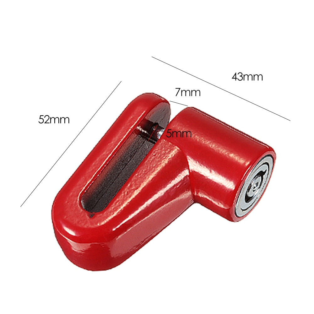 Electric Scooter Wheel Lock with Anti-Theft Steel Wire