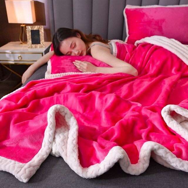 Soft Flannel blanket/ throw Luxury Bedding