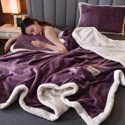 Soft Flannel blanket/ throw Luxury Bedding