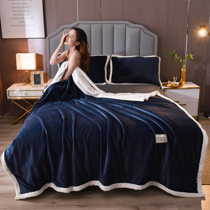 Soft Flannel blanket/ throw Luxury Bedding