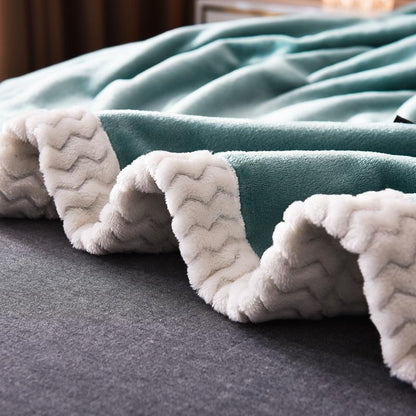 Soft Flannel blanket/ throw Luxury Bedding