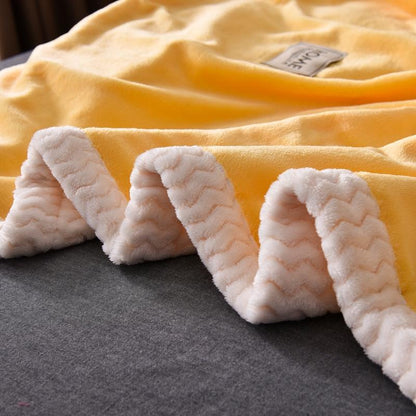 Soft Flannel blanket/ throw Luxury Bedding