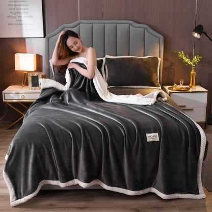 Soft Flannel blanket/ throw Luxury Bedding