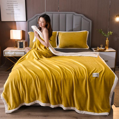 Soft Flannel blanket/ throw Luxury Bedding