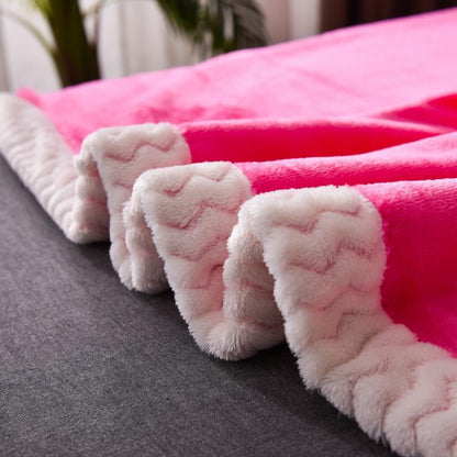 Soft Flannel blanket/ throw Luxury Bedding