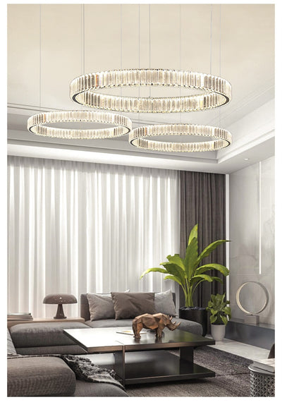 Modern Luxury Crystal Led Pendant Lighting - Dimmable